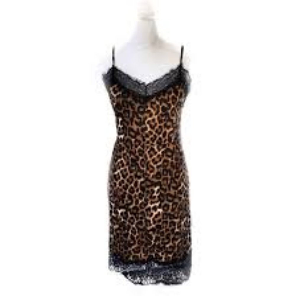 Venus dress leopard print and lace size 8